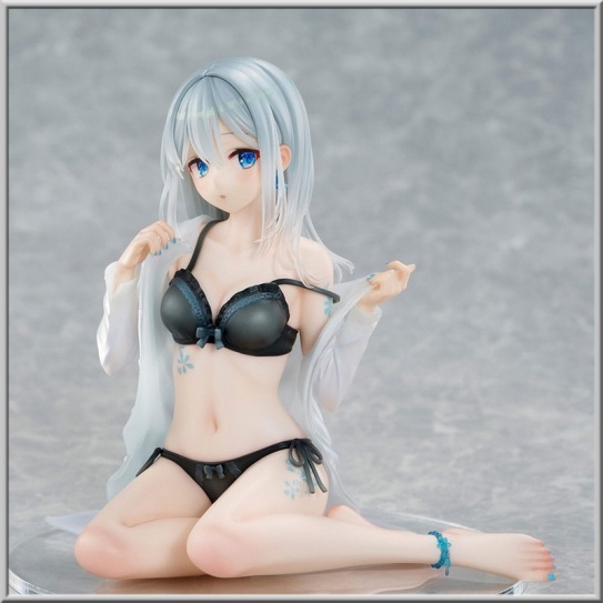 Silver-Haired Girl Sky Blue Morning Special Outfit Ver. by Fuumi Illustration - Original Character (Union Creative)