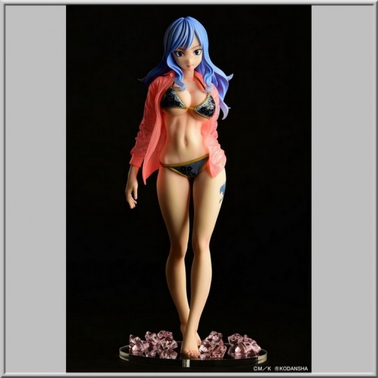 Jubia Lokser Gravure_Stylesee-through wet shirt Black Bikini!! - Fairy Tail (Orca Toys)