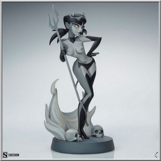 Sideshow Devil Girl (Black and White Variant) - Original Artist Series