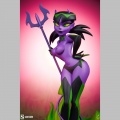 Sideshow Devil Girl (Purple and Green Variant) - Original Artist Series