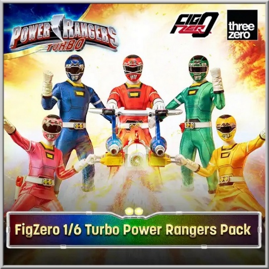 Pack 5 Power Rangers - Power Rangers Turbo