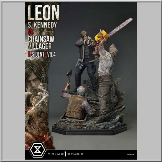 Prime 1 Studio Leon S. Kennedy vs. Chainsaw Villager Bonus Ver. - Resident Evil 4