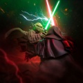 Iron Studios Yoda vs Emperor Palpatine (CCXP Exclusive 2024) - Star Wars